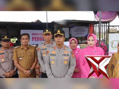 Wujud kepedulian nyata ditunjukkan melalui sinergi antara Polres Ogan Ilir, Bhayangkari, dan Baznas
