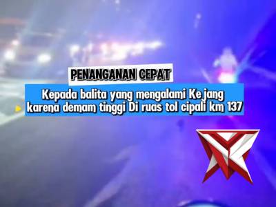 enanganan cepat petugas satlantas polres indramayu kepada balita yang mengalami kejang akibat panas - PoliceTube