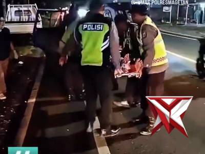 Respon Cepat Polsek Maospati Tangani Laka Lantas di Jalur Madiun&ndash;Maospati

Gerak cepat personel Pols