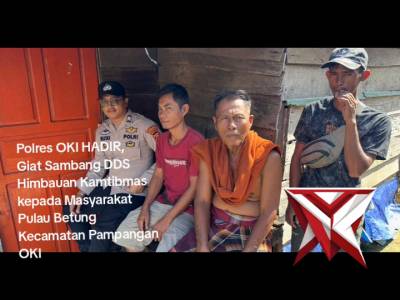 Giat sambang Himbauan Kamtibmas Polsek Pampangan polres OKI