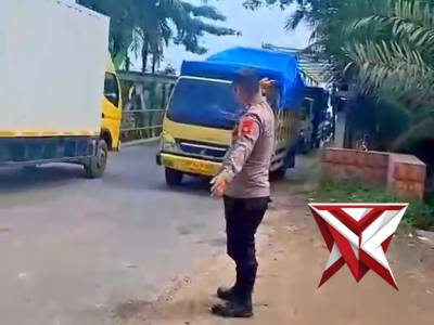 Pengaturan Lalin Polsek Tungkal Jaya.?