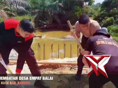 Pembangunan Jembatan Merah Putih Presisi Tahap II Polda Riau - PoliceTube
