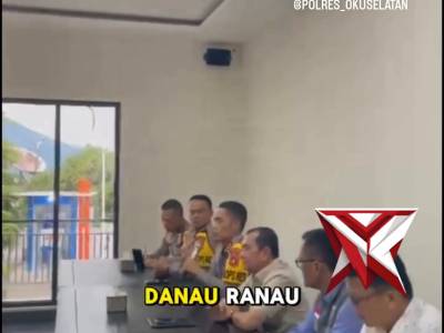 RAPATKOORDINASI PENGAMANAN WISATA DANAURANAU JELANGLIBUR LEBARAN - PoliceTube