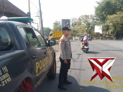 patroli pagi personil piket polsek martapura antisipasi pungli dan 3c