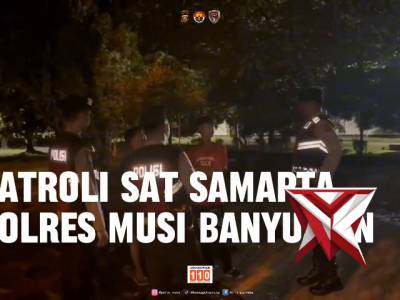Anggota Samapta Polres Muba melakukan patroli, antisipasi 3c. 12