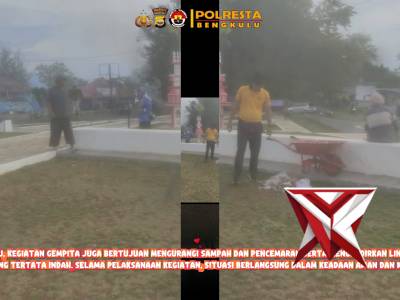 Polsek Teluk Segara Giatkan Gempita, Wujudkan Lingkungan Bersih dan Disiplin Personel