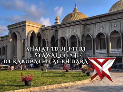 SHALAT IDUL FITRI 1447 H DI KABUPATEN ACEH BARAT DAYA.