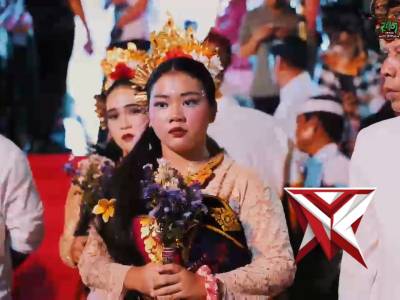 Kapolda sumsel menghadiri  dharma santi hari suci