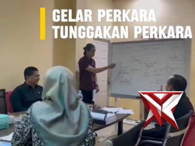 Ditreskrimum melaksanakan gelar tunggakan perkara, guna mendukung moto Bpk Kapolda Sumsel,