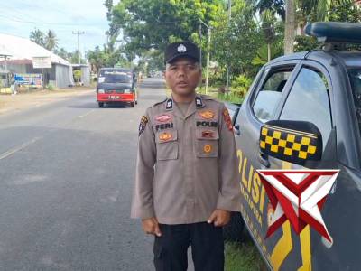 patroli kryd di pagi hari personil piket polsek martapura