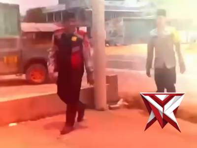Patroli unit Samapta Polsek Tungkal Jaya