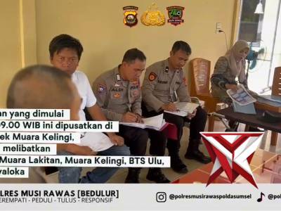 &ldquo;Supervisi Tahap I Polres Musi Rawas: Wujud Penguatan Kinerja Polsek Jajaran&rdquo;