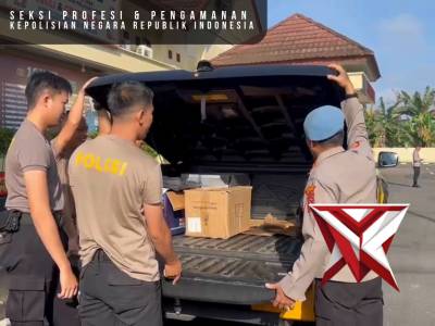 Pengecekaan kesiapan dan kelengkana kendaraan dinas Polres OKU Selatan