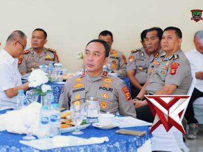 Kapolda Sumsel IJP. Dr. Sandi Nugroho, S.I.K., S.H., M.Hum. menggelar coffee morning bersama PJU