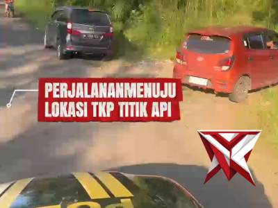 Unit Reskrim dan Bhabinkamtibmas Polsek Muara Beliti Mitigasi Karhutla