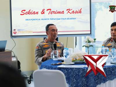 KAPOLDA SUMSEL MENGGELAR COFFE MORNING BERSAMA SELURUH PEJABAT UTAMA POLDA SUMSEL