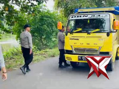 Anggota Polsek Jejawi, giat KRYD rutin di Depan Mako target orang, muatan & surat kendaraan