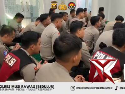 Dukung Visi Kapolda Sumsel, Polres Musi Rawas Asah Mentalitas Personel Melalui Binrohtal - PoliceTube
