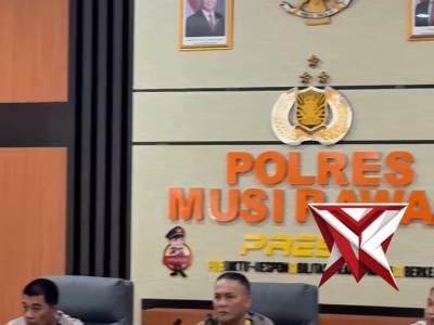 Polres Musi Rawas ikuti Zoom Meeting Sosialisasi dan Simulasi  (LP) serta Laporan Kehilangan  Online