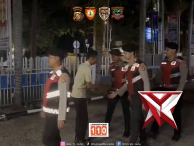 Patroli Samapta Polres Musi Banyuasin Jaga Kamtibmas