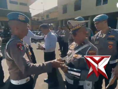 Propam Polresta Bengkulu melaksanakan kegiatan Gaktiblin usai apel pagi jam pimpinan