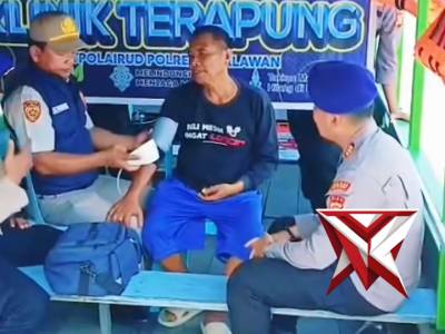 Program JALUR yang dilaksanakan oleh Sat Polairud Polres Polres Pelalawan di Desa Rantau Baru