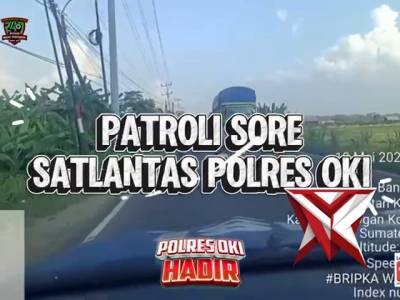 Patroli sore satlantas polres oki