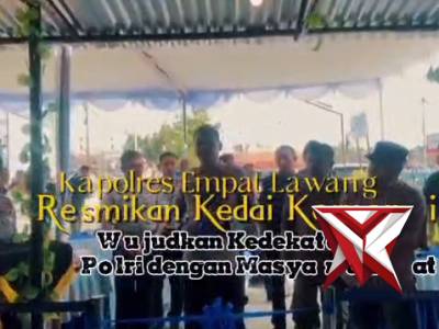 Resmikan Kedai Keruani, Kapolres Empat Lawang: Polri Adalah Milik Masyarakat