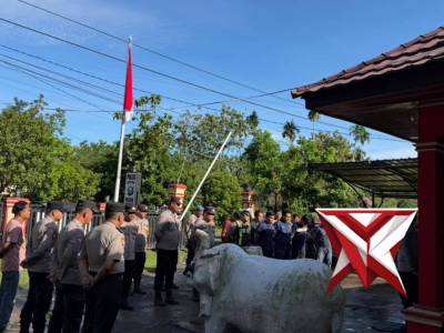 TA. Kegiatan Apel Pagi Polsek Tanjung Agung