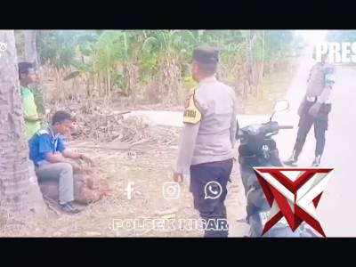 Personil polsek kisar laksanakan patroli sambang kamtibmas