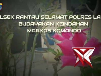 Polsek Rantau Selamat Polres Langsam Budayakan kebersihan dan keindahan Markas Komando