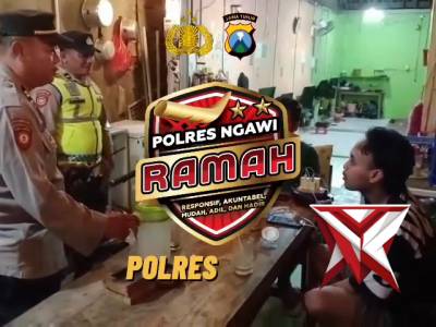 Polsubsektor Gerih melaksanakan giat patroli malam dialogis