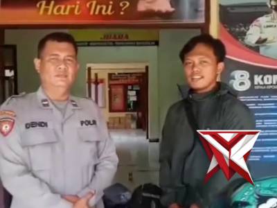 Ucapan terimakasih dari masyarakat kepada polsek martapura yang telah memberikan pelayanan penitipan - PoliceTube
