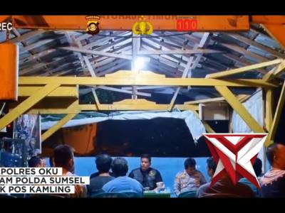 Kapolres OKU melaksanakan Giat Supervisi Pos Kamling - PoliceTube