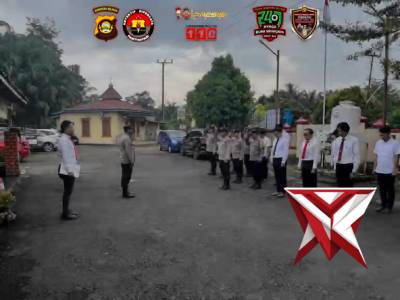 Apel pagi pers polsek gunung megang