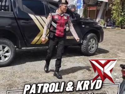 Giat patroli unit samapta polsek sekayu di objek vital