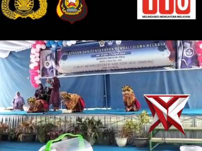 HI 4. Bhabinkamtibmas hadir dalam acara pelepasan dan penyerahan kembali siswa/siswi kelas IX SMP - PoliceTube