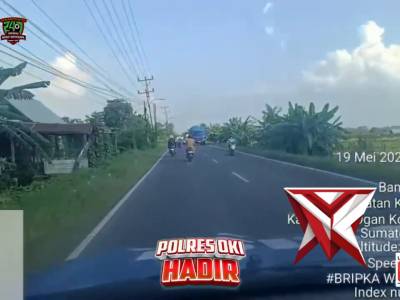 Patroli Sore Personel Satlantas Polres OKI