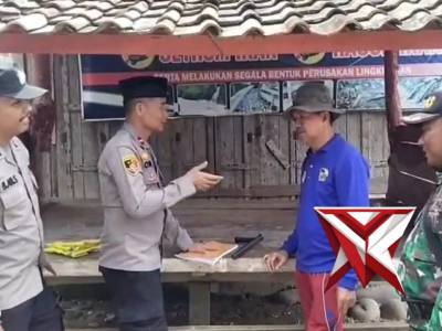 Kapolsek Ulu Ogan IPDA Omi SE beserta bhabinkamtibmas melaksanakan pemeriksaan poskamling