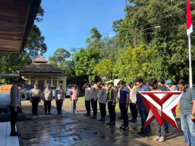 HI 3. Kegiatan Apel Pagi Polsek Tanjung Agung