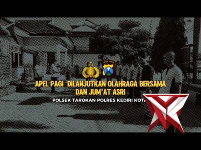 Polsek Tarokan melaksanakan rangkaian kegiatan rutin diawali dengan Giat Apel Pagi - PoliceTube