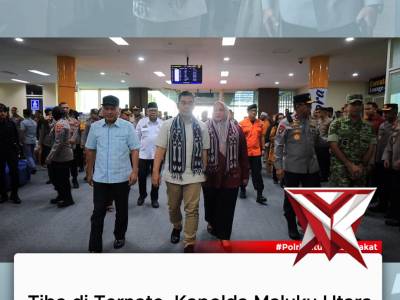 Tiba di Ternate Kapolda Malut Disambut Tradisi Adat Joko Kaha