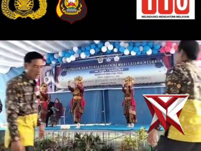 BD 15. Bhabinkamtibmas Hadiri Pelepasan Siswa Kelas IX SMPN 1 Panang Enim ?????