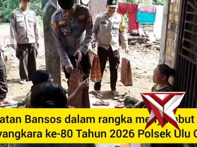 Kegiatan Bakti Sosial dalam rangka menyambut HUT Bhayangkara ke-80 Tahun 2016 Polsek Ulu Ogan - PoliceTube