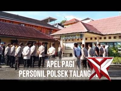 Apel Pagi Personil Polsek Talang Ubi