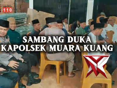 Kapolsek muara kuang melaksanakan sambang duka