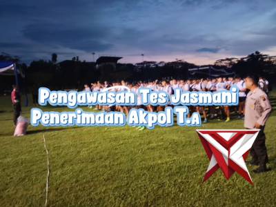 Pengawasan Tes Jasmani Penerimaan Akpol T.A. 2026 Oleh Personel Itwasda Polda Sumsel