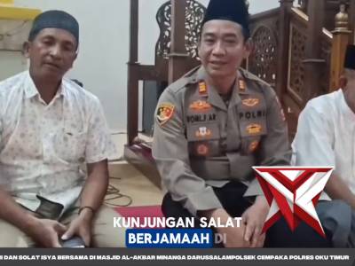GIAT SILATURAHMI DAN SOLAT ISYA BERJAMAAH DI MASJID MINANGA DARUSSALAM - PoliceTube
