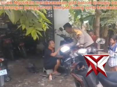 POLSEK NGUSIKAN HIMBAUAN KNALPOT BRONG