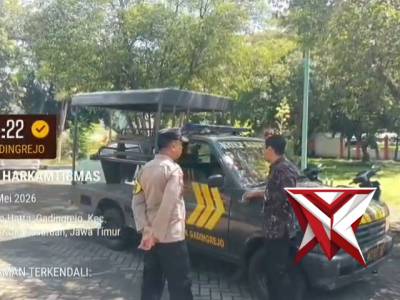 Patroli Harkamtibmas Polsek Gadingrejo sambangi kantor Kecamatan Gadingrejo